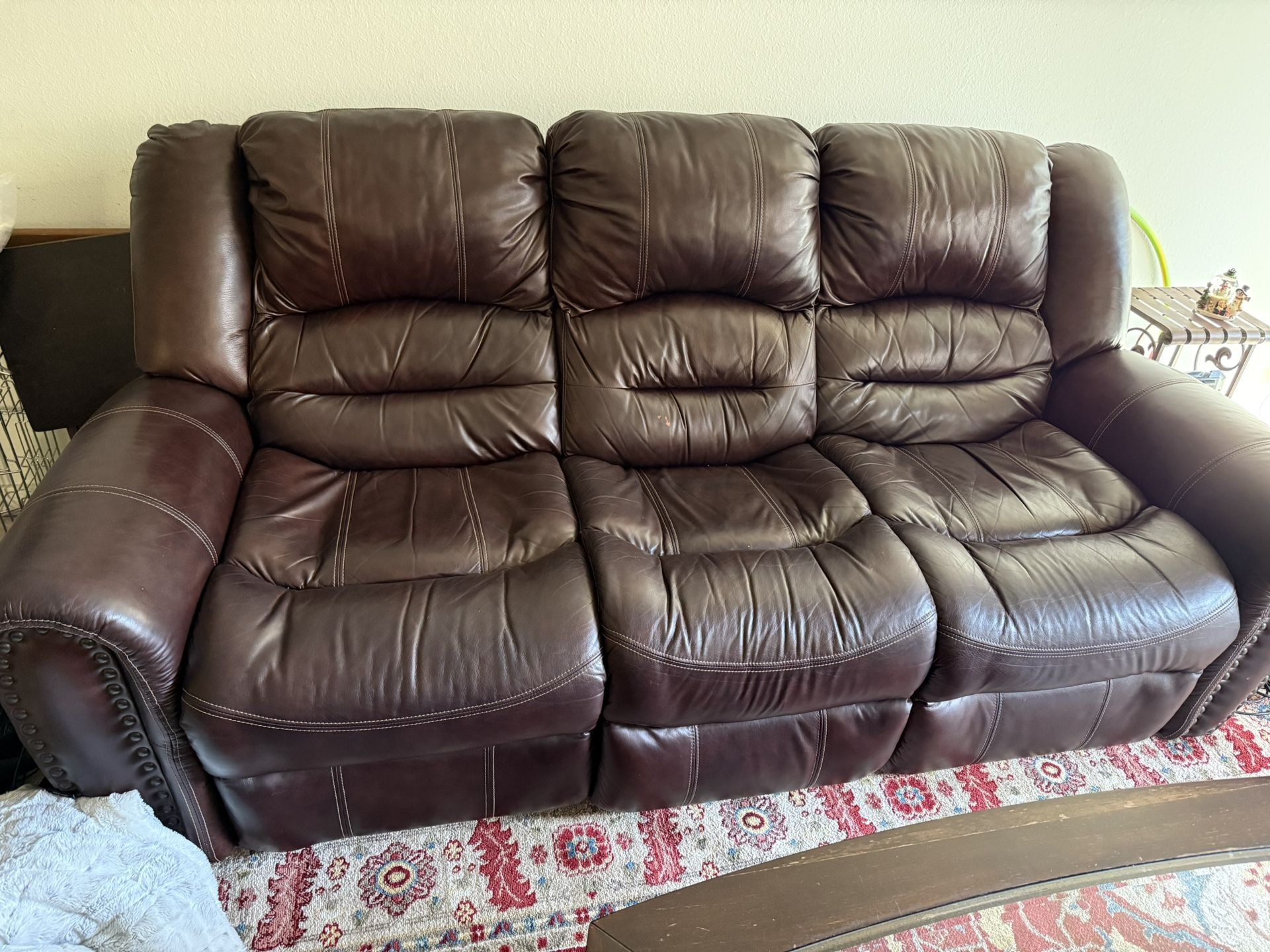 Genuine leather Sofa Set