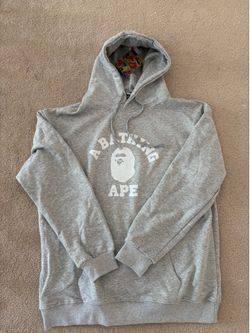 A Bathing Ape Hoodie- Grey Color