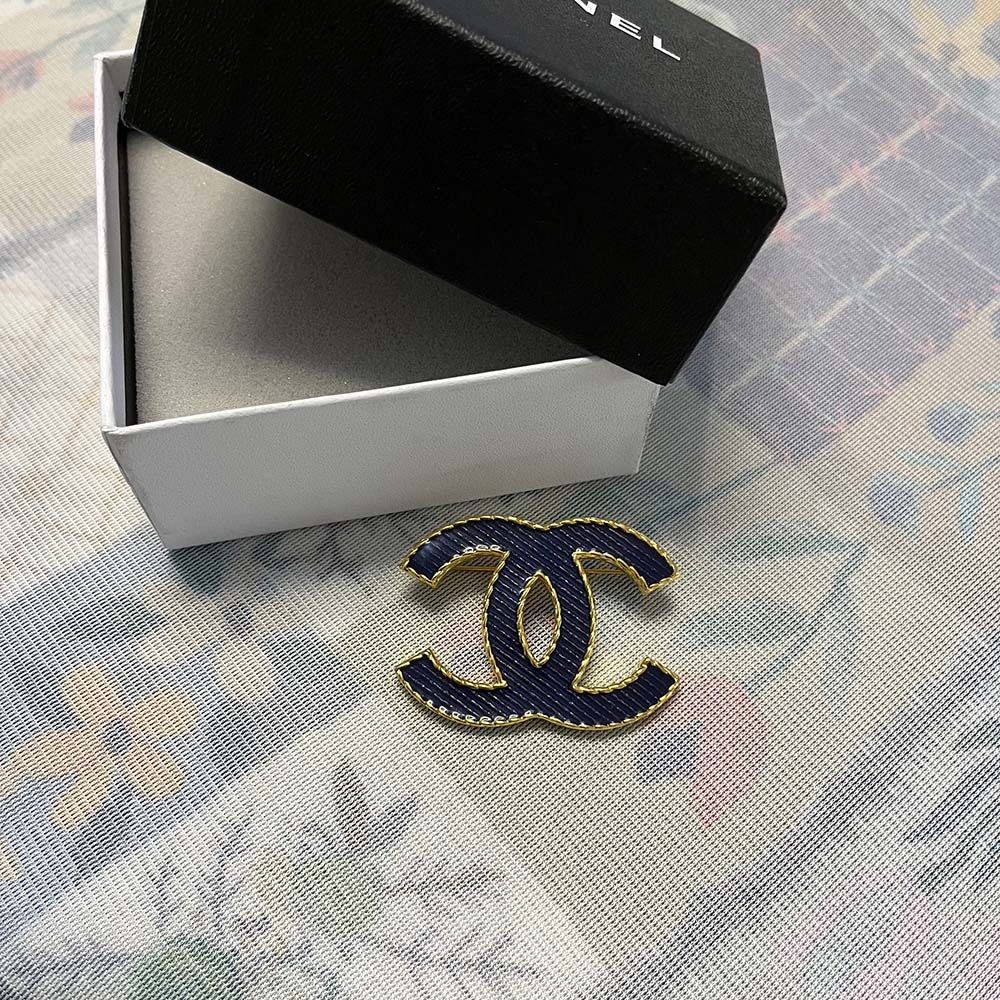 Classic CC Blue Brooch 