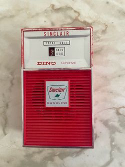 Vintage Sinclair Gasoline Supreme Six Transistor Radio Working In Original Box