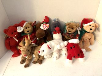 HOLIDAY BEANIE BABIES