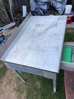 Stainless Steel outdoor prep table