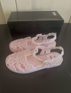 Melissa x Viktor & Rolf Pink Jelly Sandals