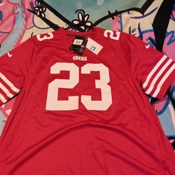 NFL Authentic San Francisco 49ers Nike Jersey #23