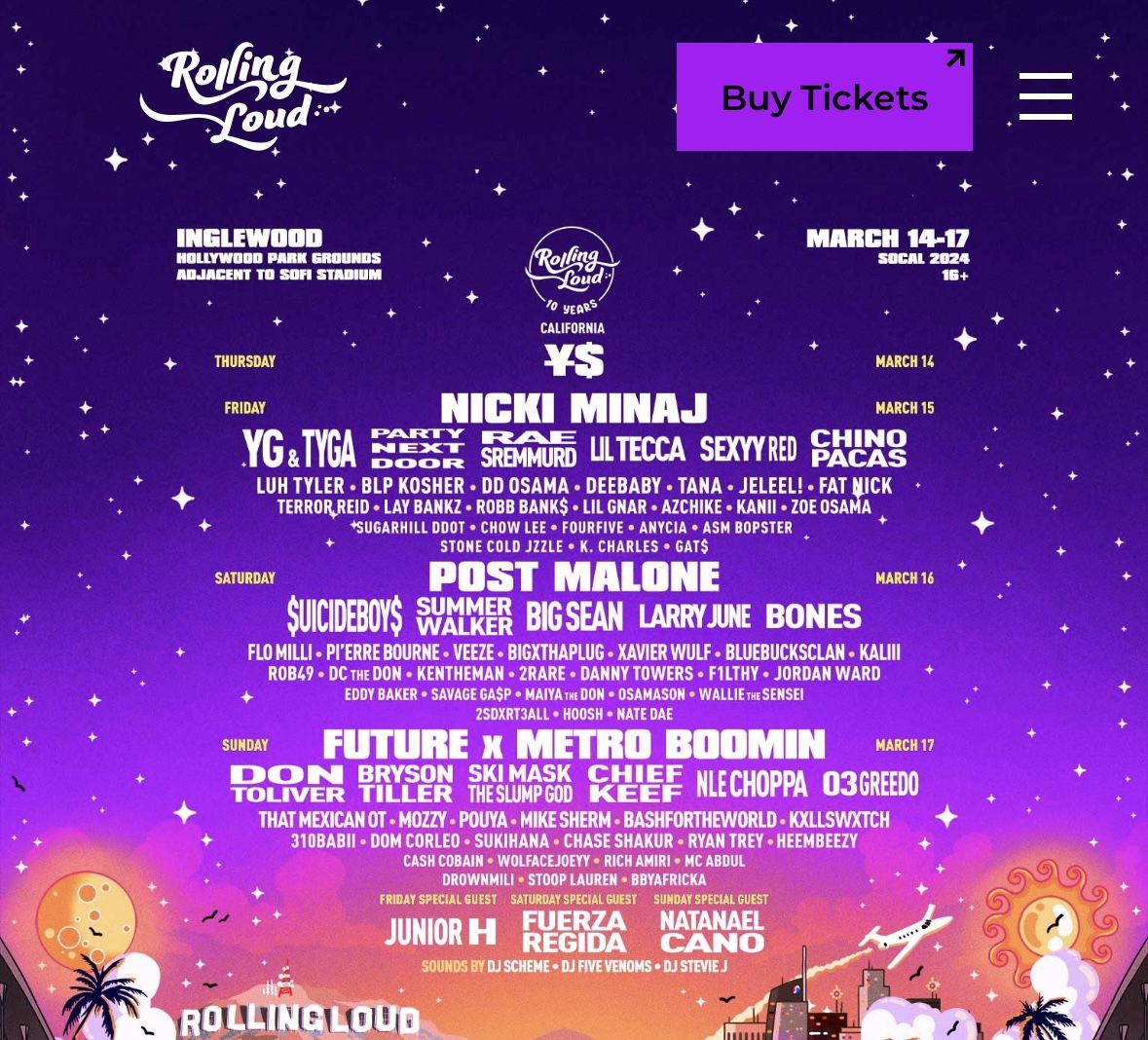 Rolling Loud 4 Day Wristbands