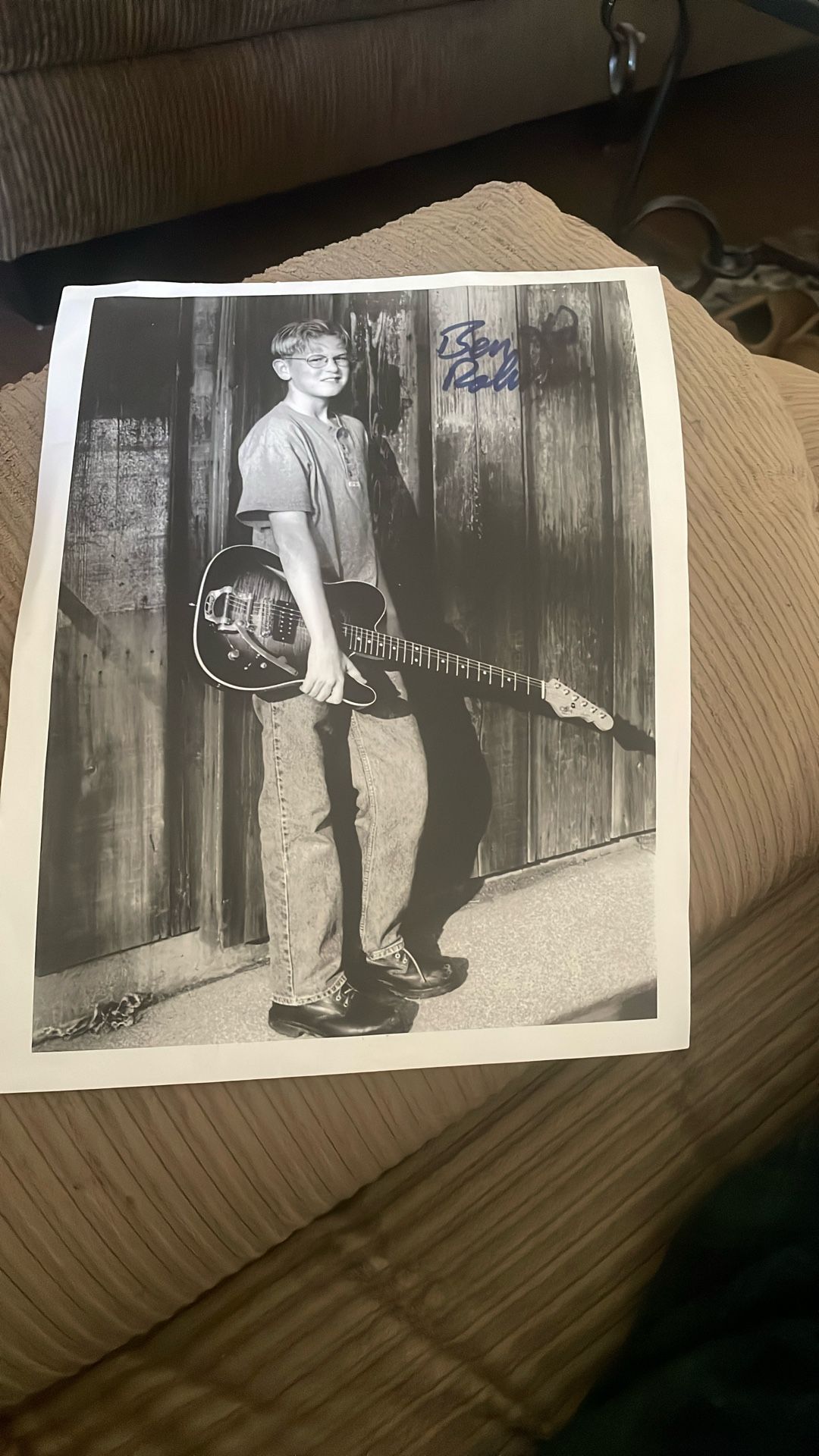 Autograph Of Guitarist