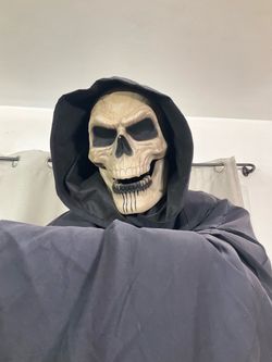 6 Ft BLACK HEART Grim Reaper Animatronic