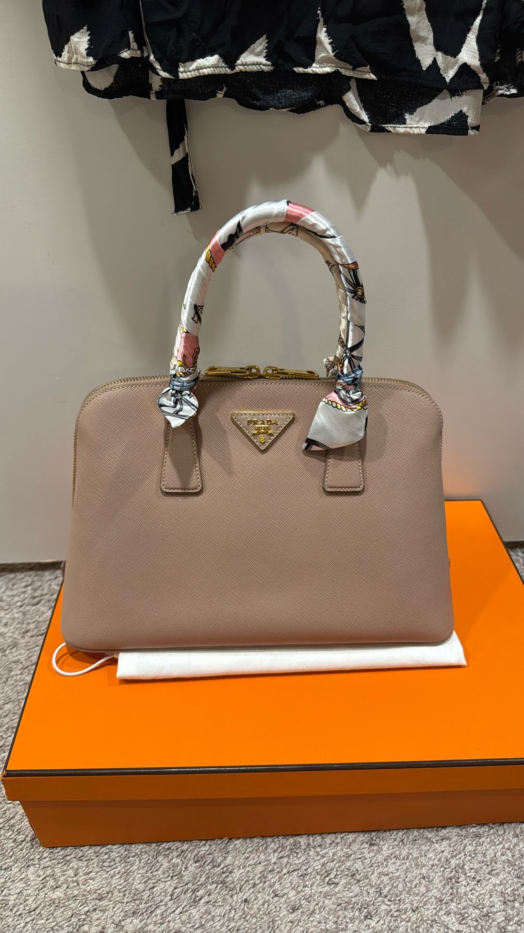PRADA SAFFIANO 2way Hand bag Shoulder Bag