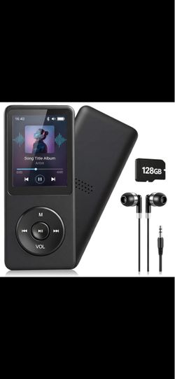 MP3 player with headphones