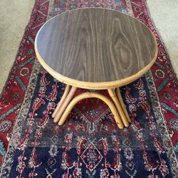 Vintage Rattan End Table  CoffeeTable