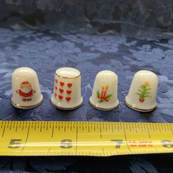Ceramic Gold Trimmed Thimbles