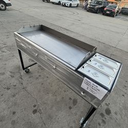 plancha 20x48 con 3 compartimientos incluye manguera