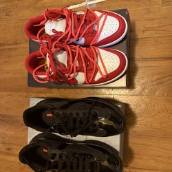 university red Dunks & black American cups 🔥