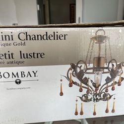 Vintage Bombay Co. Mini Chandelier In Box