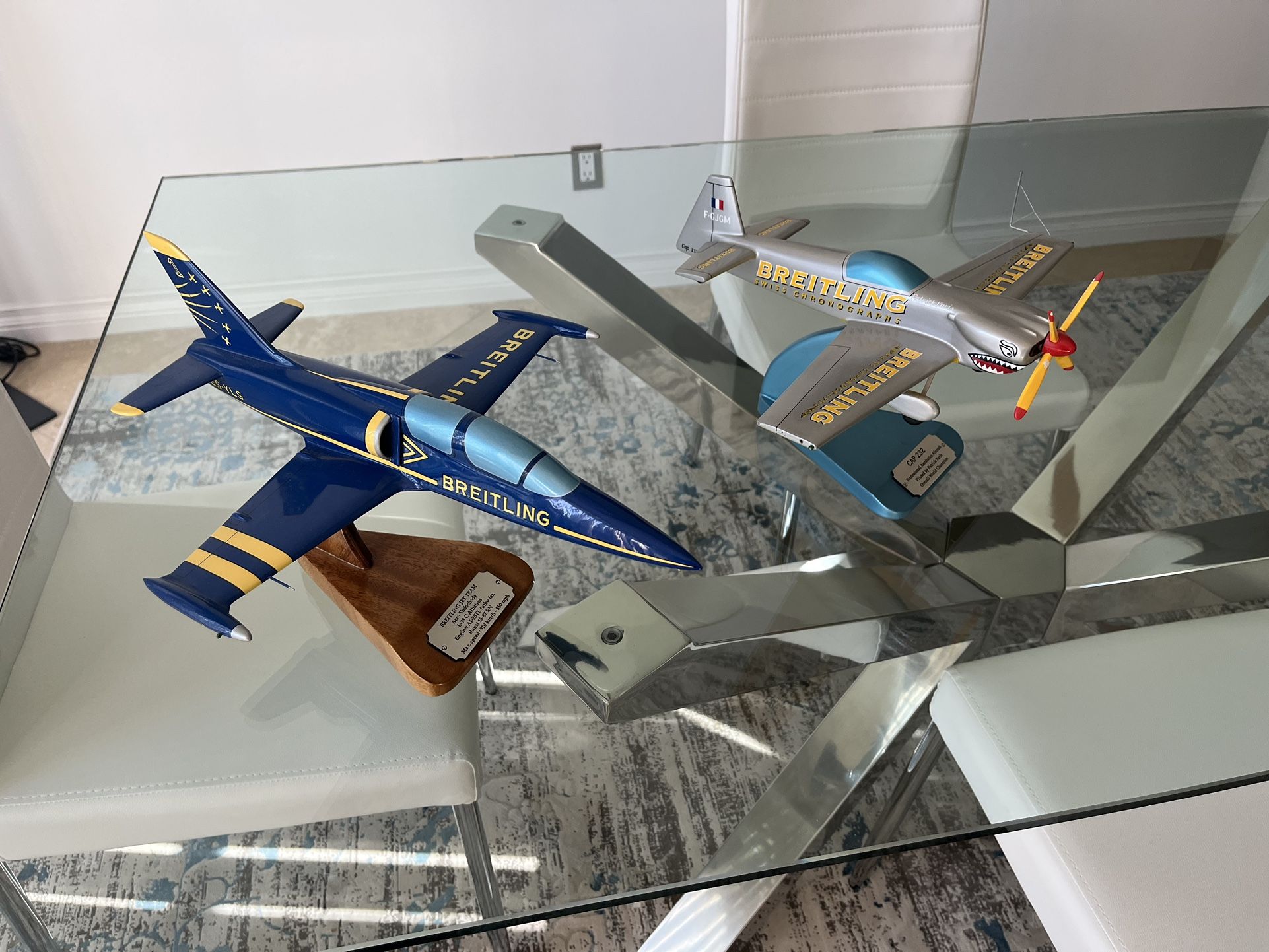 2 Breitling Model Planes - CAP 232 and L-39 Albatross - rare