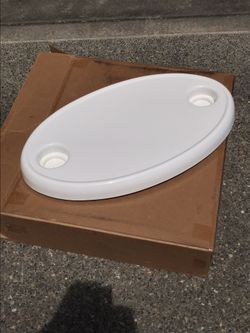 Boat table with cup holders