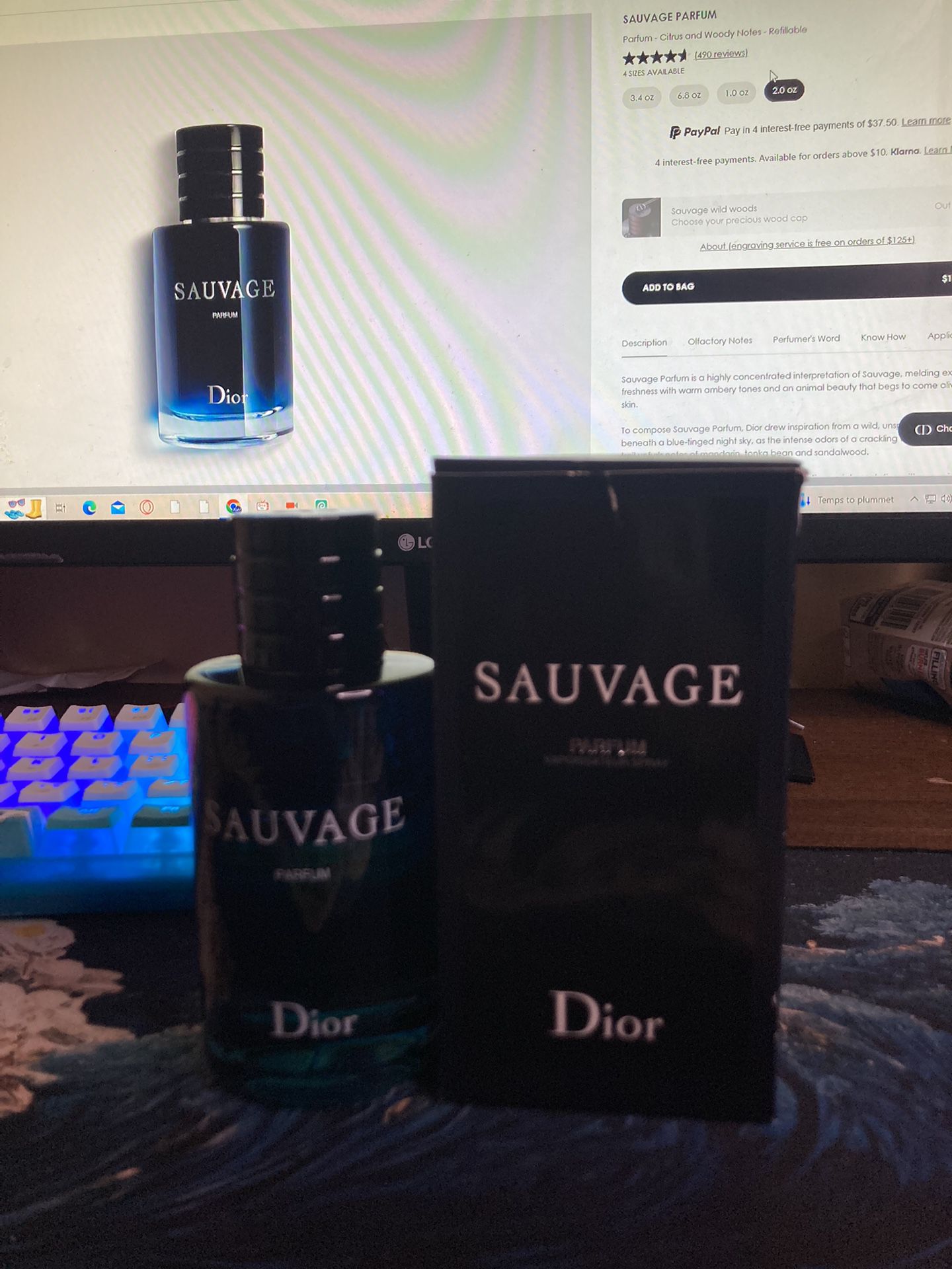 Dior sauvage parfum