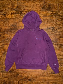 Reverse Weave Purple Champion hoodie