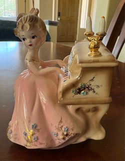 Vintage Porcelain Rotating Musical Figurine