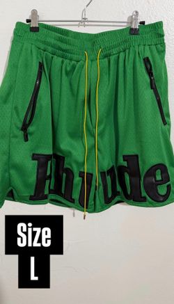 RHUDE LIGHT GREEN SHORTS NEW COLLECTION