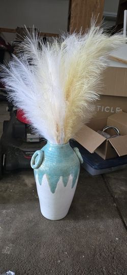Vase With Pampas Grass
