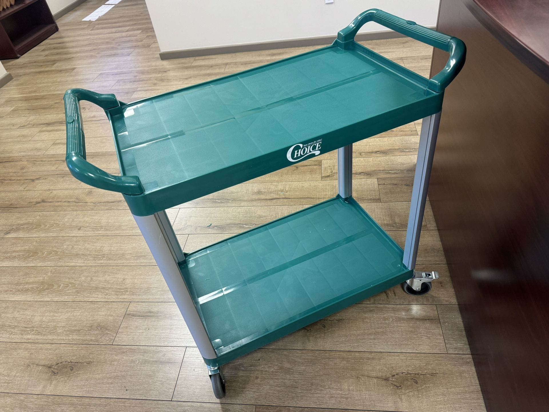 Brand New Choice Utility / Bussing Cart with Two Shelves - 42" x 20" in box multiple available