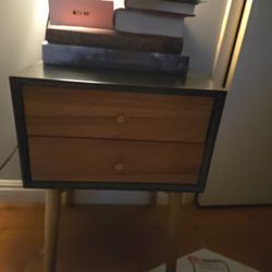 Wood Nightstand 