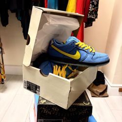 Nike SB Dunk Low Pro Blue Yellow Sneakers