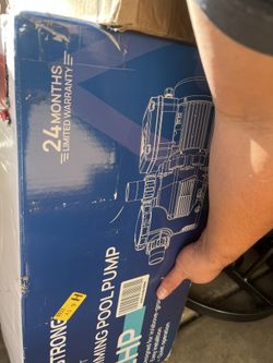 AQUASTRONG 2 HP In/Above Ground Dual Speed Pool Pump, 220v, 8917 GPH