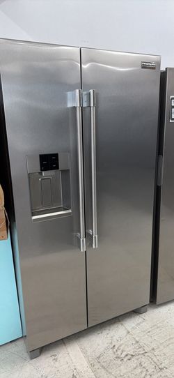 💥Great Save💥 Professional 36 in. 22.3 cu. ft. Counter Depth Side-by-Side Refrigerator in Smudge-Proof Stainless Steel