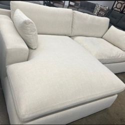Ultra Soft 102" Feather Cloud Sectional Sofa Couch