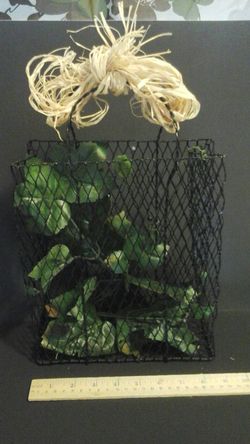 Black basket 10.5 x 8.5 in