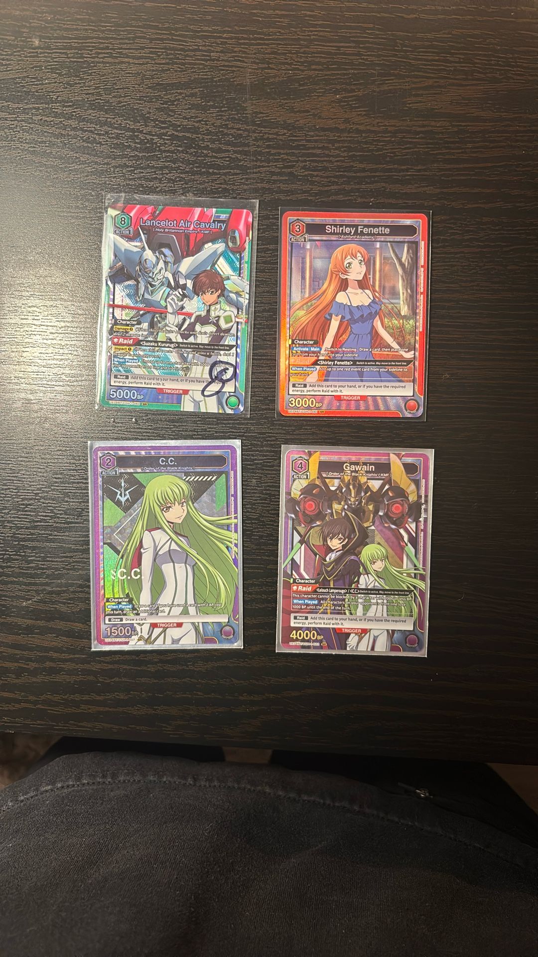 code geass card lot