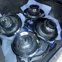3 Chevrolet Rally Caps In Used Condition 