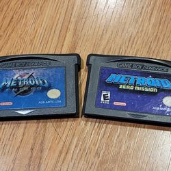 AUTHENTIC Metroid Fusion And Metroid Zero Mission Gba