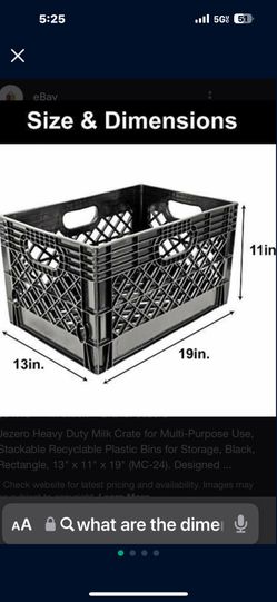 Milk crates
