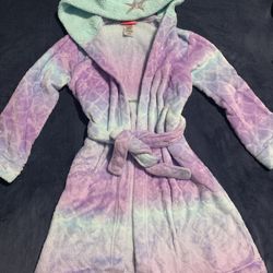 Girl's 7/8 Adorable Hooded Mermaid Robe
