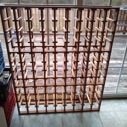Handmade Cedar Wine Rack