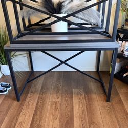 Grey Dining room Table With Benches 