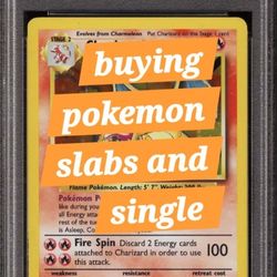 Pokemon Buying Slabs And Singles 