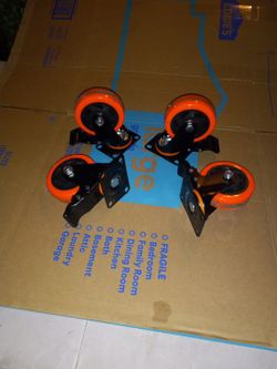 4 Inches Wheels Orange