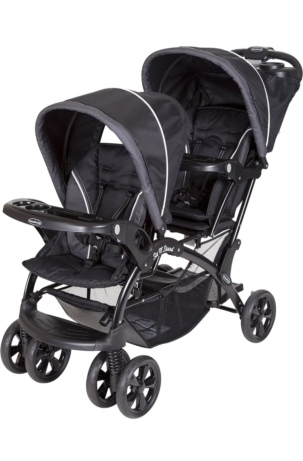 Baby Trend Sit N' Stand Double Stroller, Onyx (retail Value 200$)
