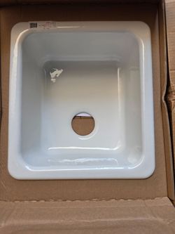 Kohler Iron/Tones 17" Undermount Single Basin Enameled Cast Iron Bar Sink