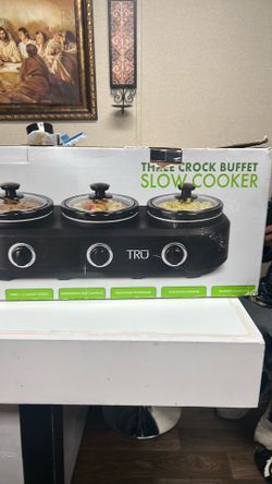 Three Crock Buffet Slow Cooker