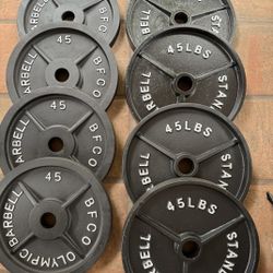 45 Lb Olympic Weights Sold By The Set (2)