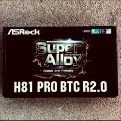 ASRock H81 PRO BTC R2.0 LGA 1150 ATX Intel Motherboard