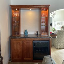 Custom Made Bar With Integrated Wine Cooler