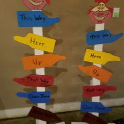 Kids room or classroom signs
