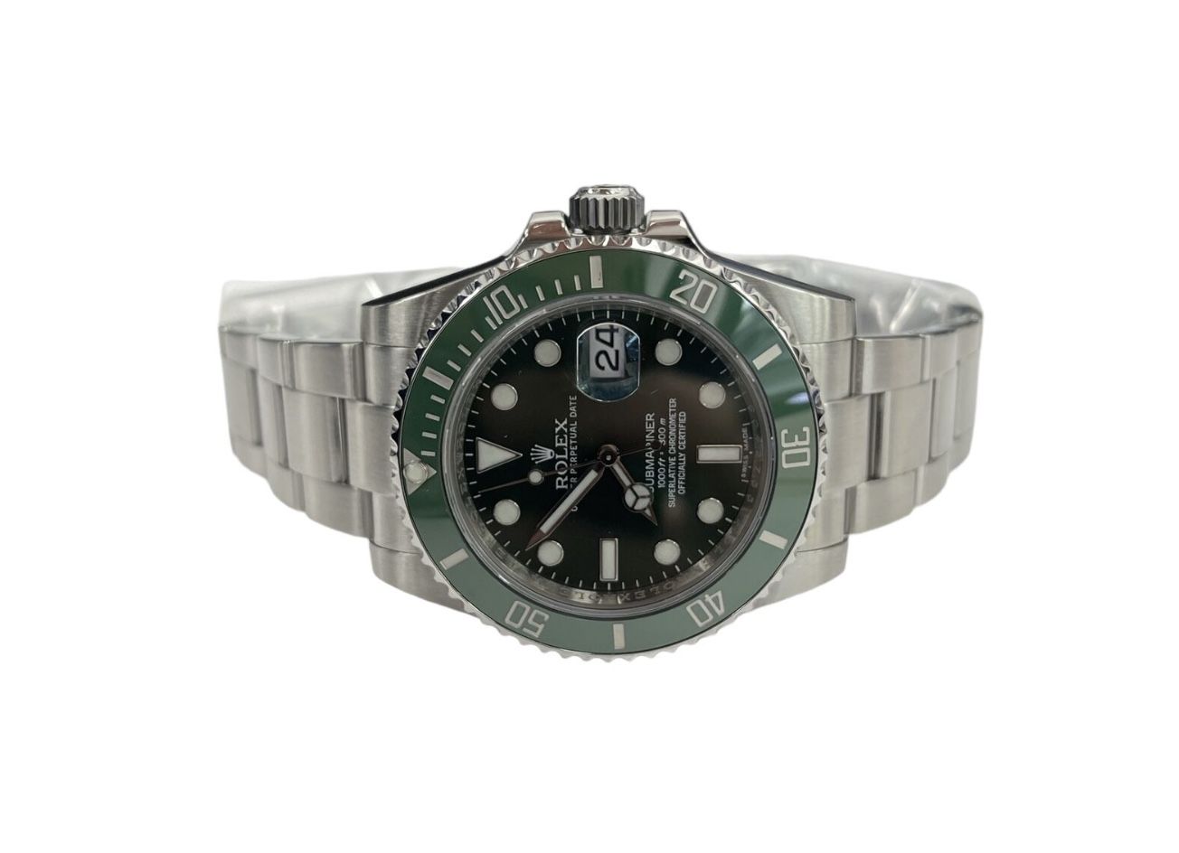 Rolex Hulk Submarine GMT Green Dial Oyster Perpetual 116610V