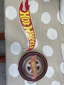 Hotwheels Wall Decor Signs. 